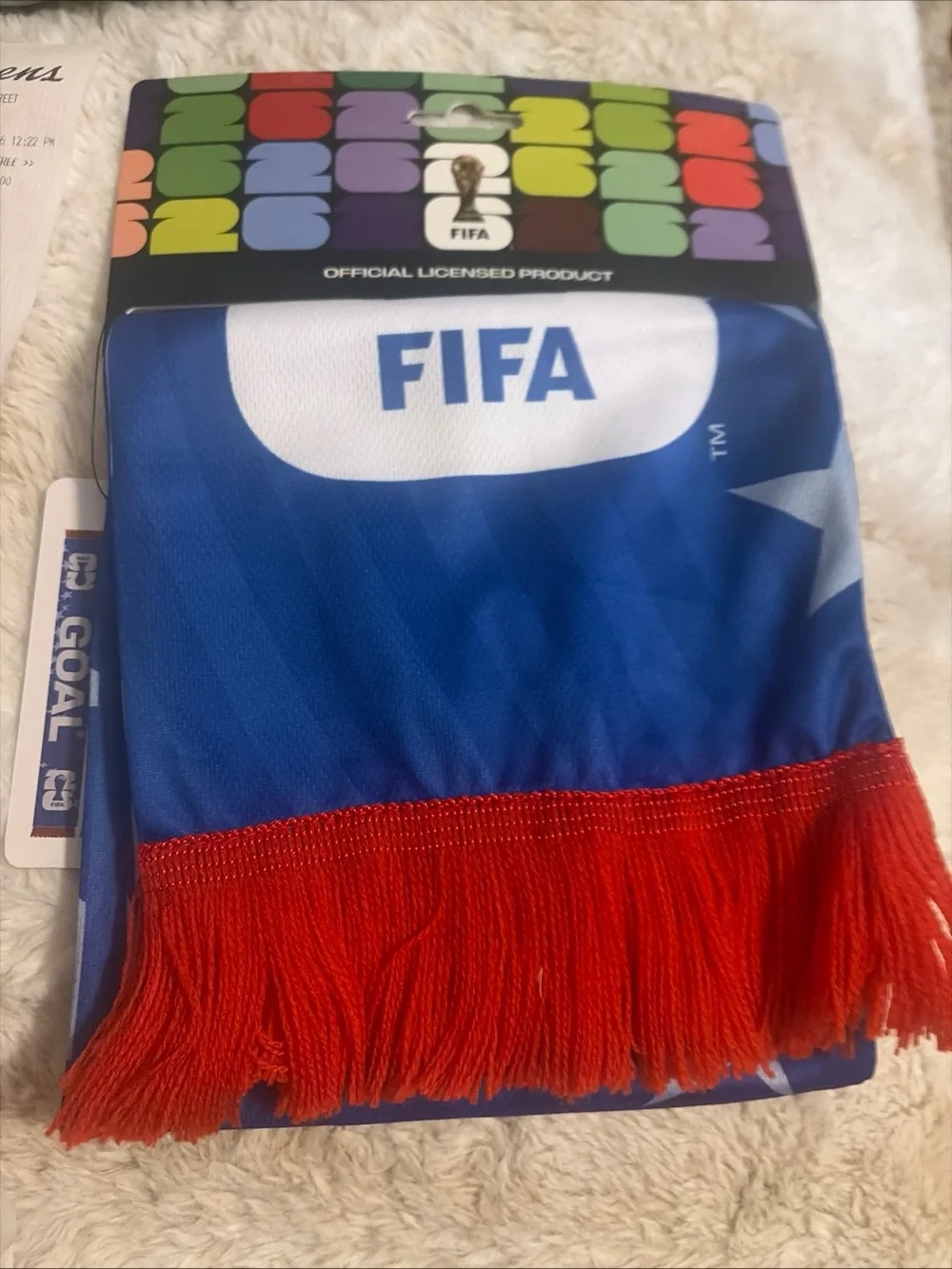 FIFA World Cup Blue and Red Supporter Scarf